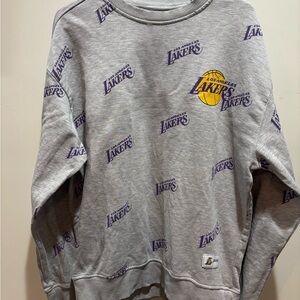 Vintage Las Angeles Lakers NBA Mens Sweatshirt-Size Large Embroidered Logo